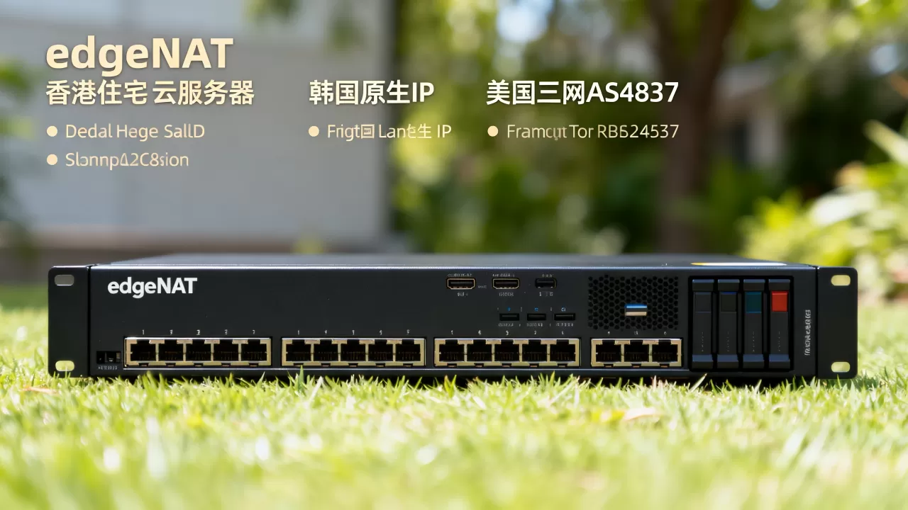 edgeNAT云服务器8月优惠真的划算吗？香港住宅IP韩国原生IP美国三网AS4837节点
