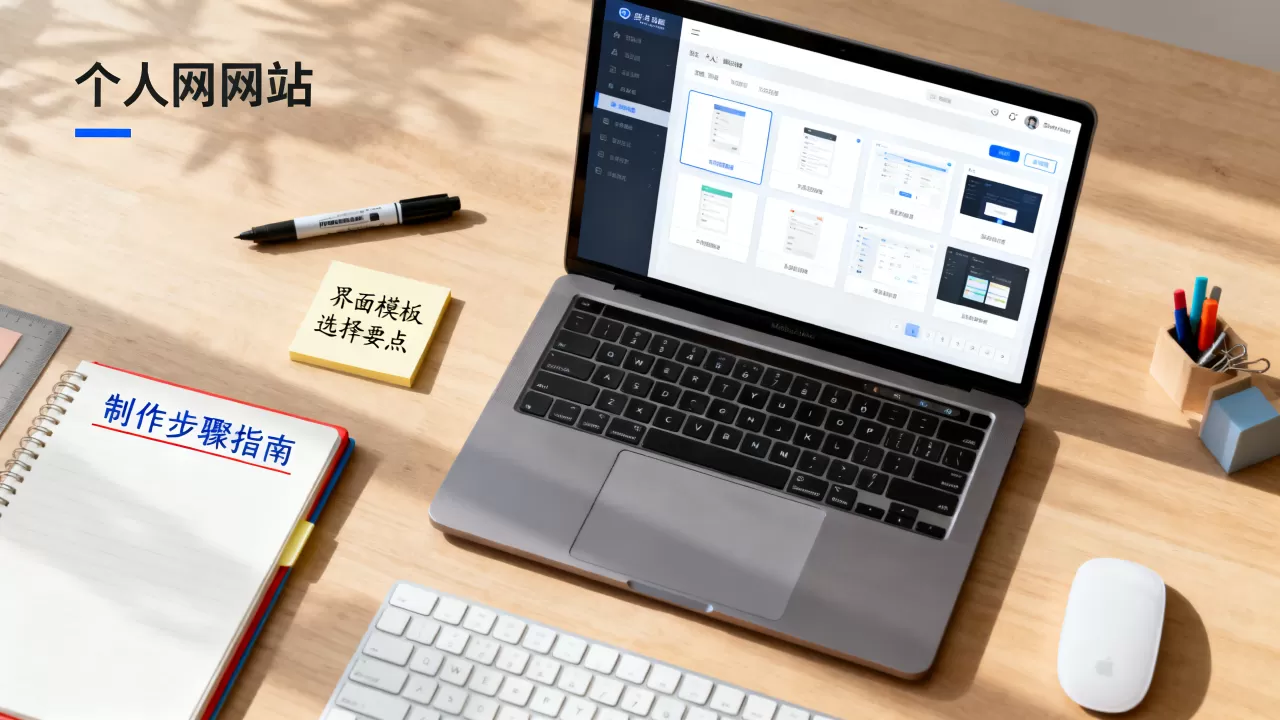 个人网站界面模板怎么选？个人网站制作教程