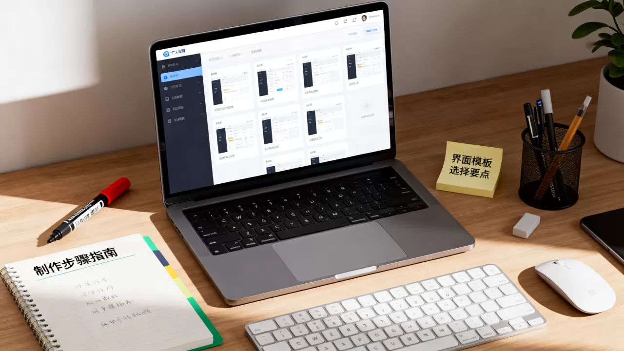 个人网站界面模板怎么选？个人网站制作教程