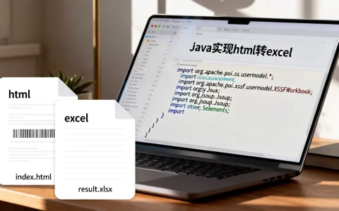 java html怎么转excel？java实现html转excel的完整代码
