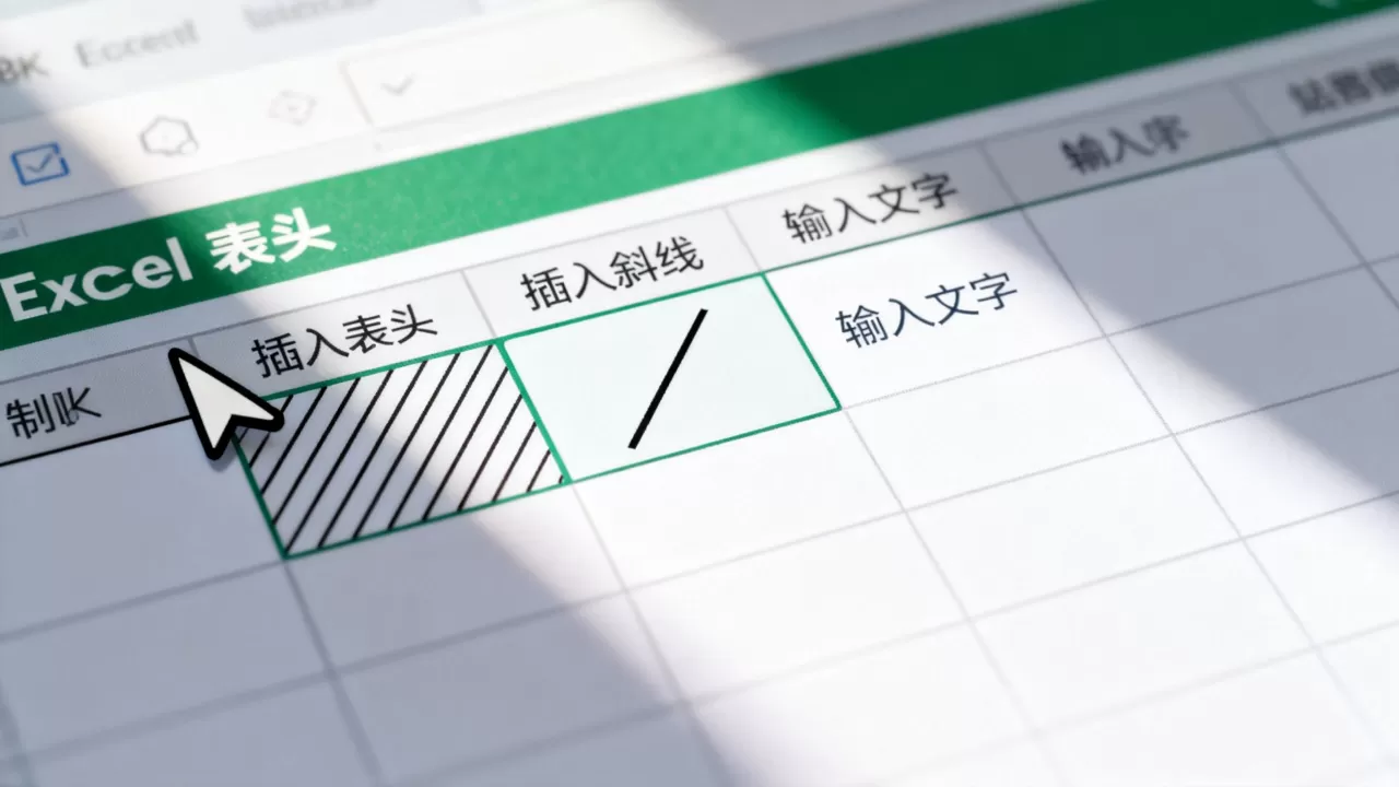 Excel表格怎么加斜线？Excel单元格斜线表头怎么做