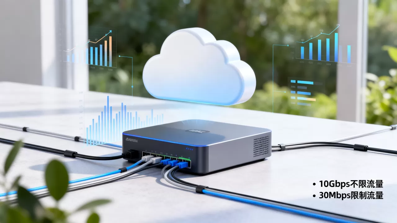 SurferCloud云服务器怎么选？10Gbps不限流量还是30Mbps限制流量