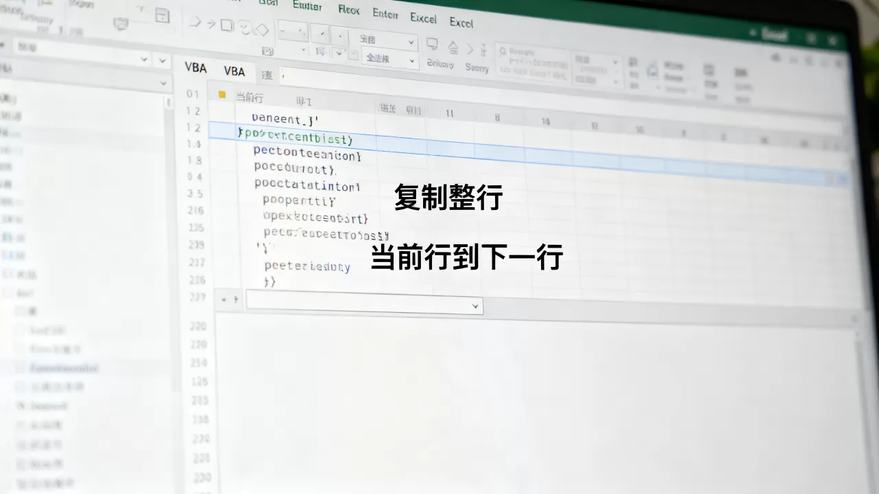 Excel VBA怎么复制整行?vba复制当前行到下一行 Excel VBA怎么复制整行?vba复制当前行到下一行