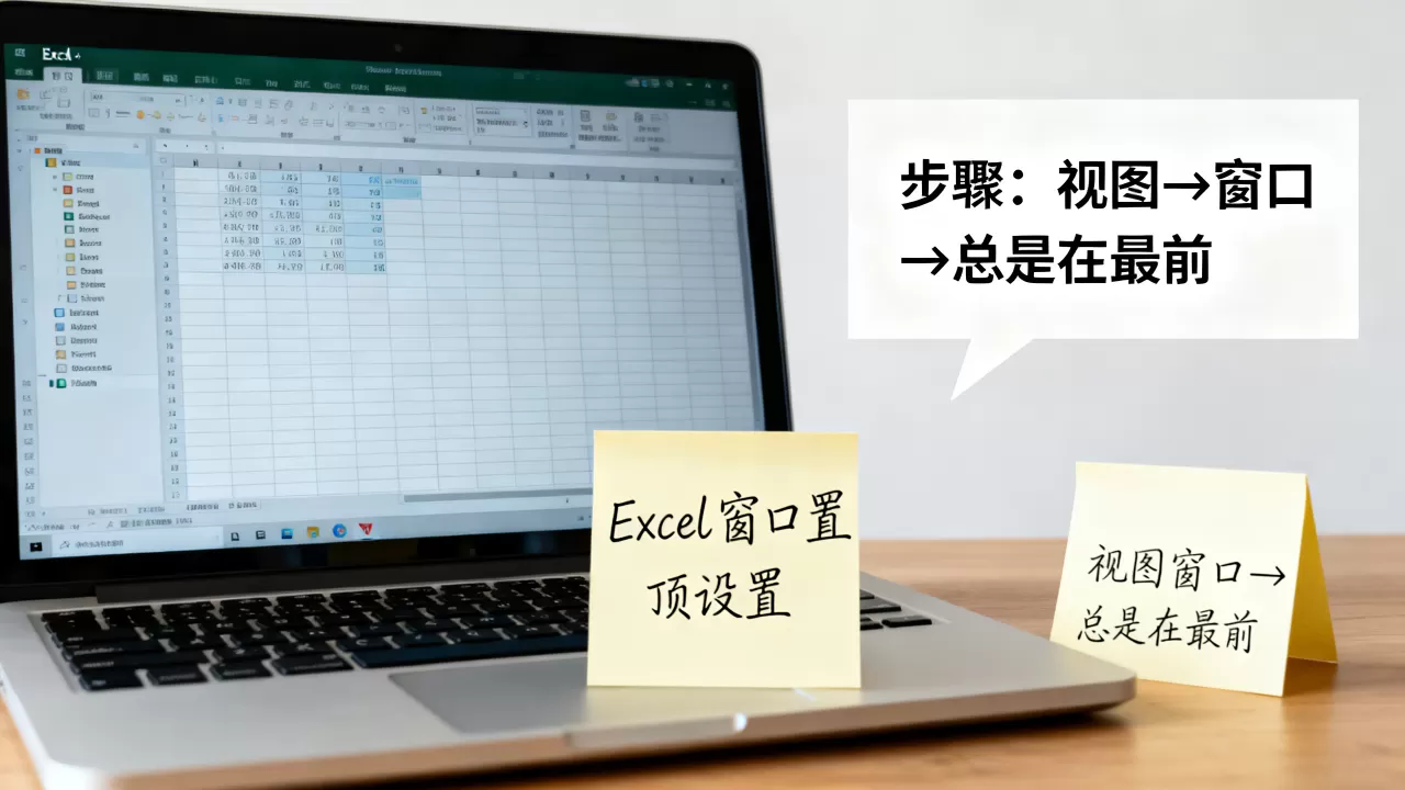 Excel表格怎么置顶显示？如何设置Excel窗口始终在最前