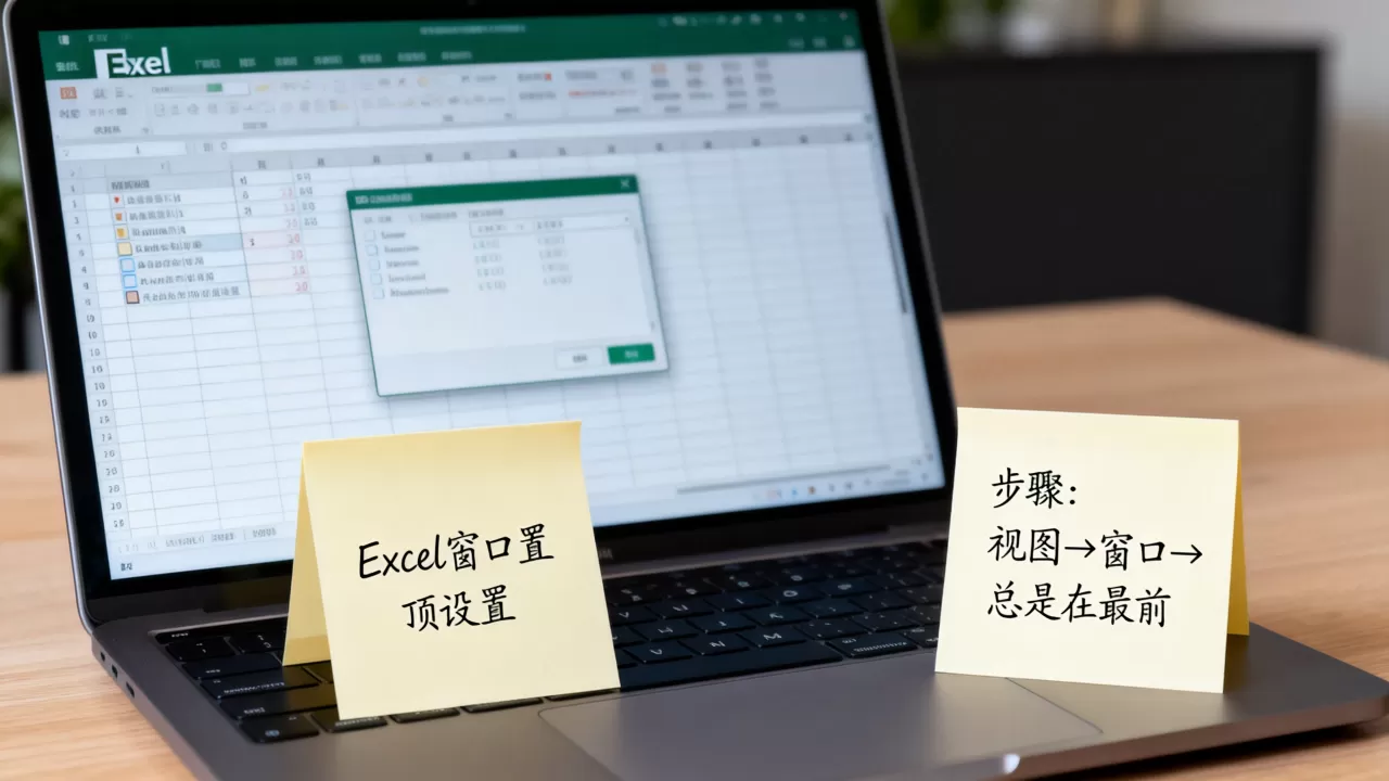 Excel表格怎么置顶显示？如何设置Excel窗口始终在最前