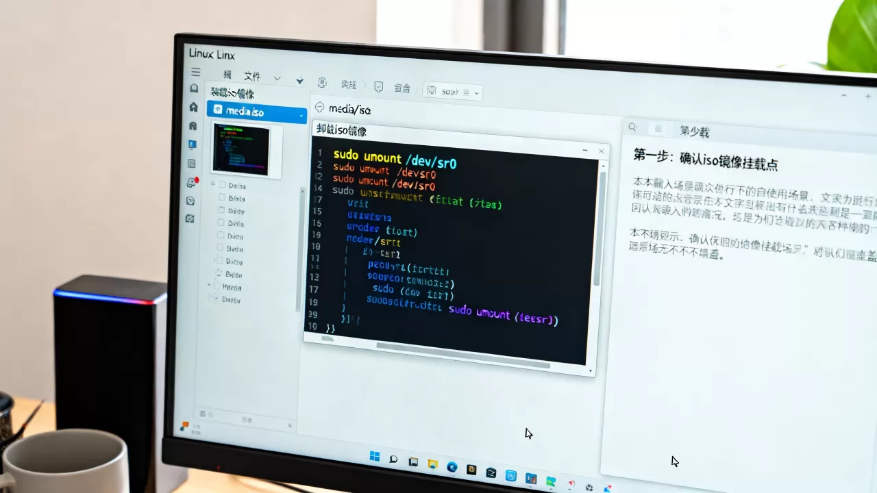 linux怎么卸载iso镜像文件？linux卸载iso镜像文件教程