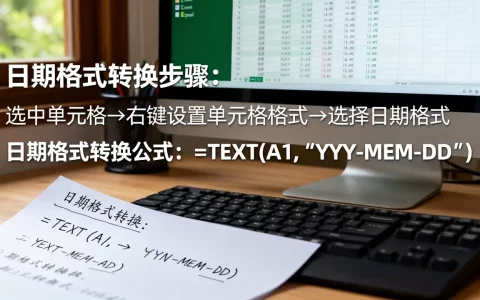 Excel日期格式怎么转换？日期格式转换公式