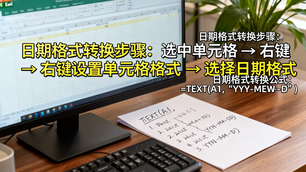 Excel日期格式怎么转换?日期格式转换公式 Excel日期格式怎么转换?日期格式转换公式