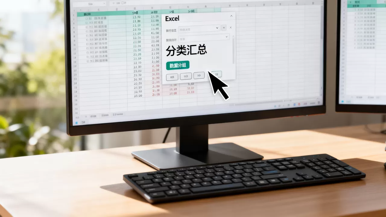 Excel分组怎么操作？excel表格数据分类汇总方法