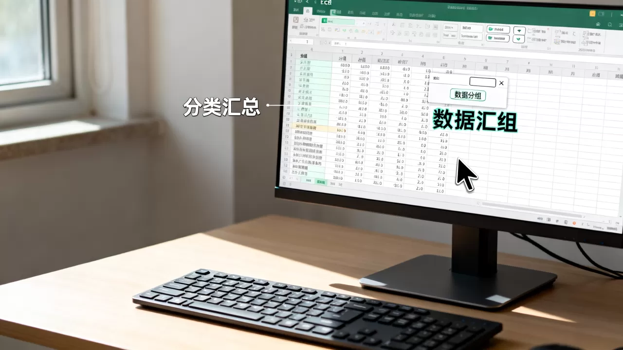 Excel分组怎么操作？excel表格数据分类汇总方法