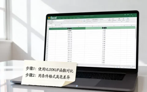 Excel如何统计两列数据？excel对比两列数据找不同