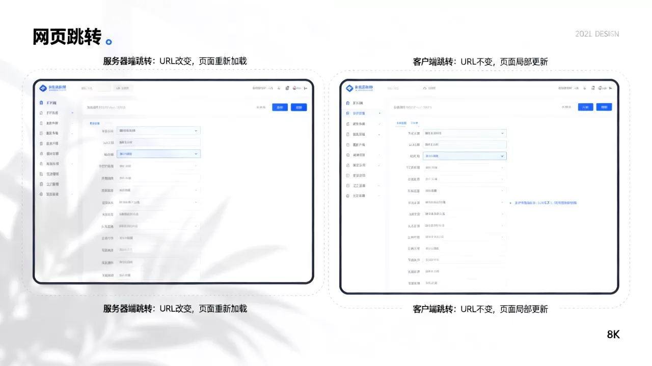 服务器端跳转和客户端跳转的例子是什么？不同跳转方式的区别