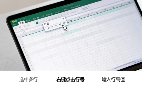 Excel所有行高怎么改？excel批量调整行高方法