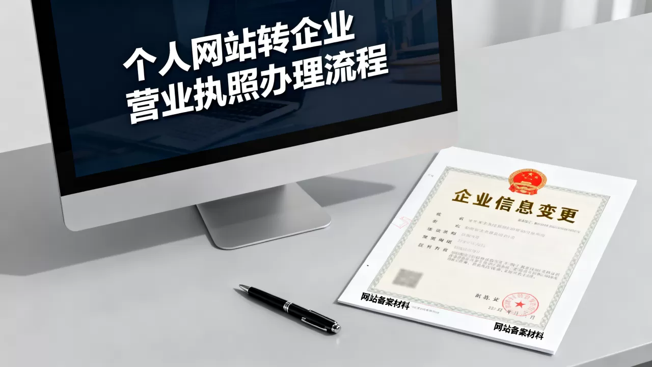 个人网站怎么转企业？个人网站转企业营业执照怎么办