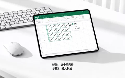 Excel表格如何斜分单元格？excel斜线怎么画