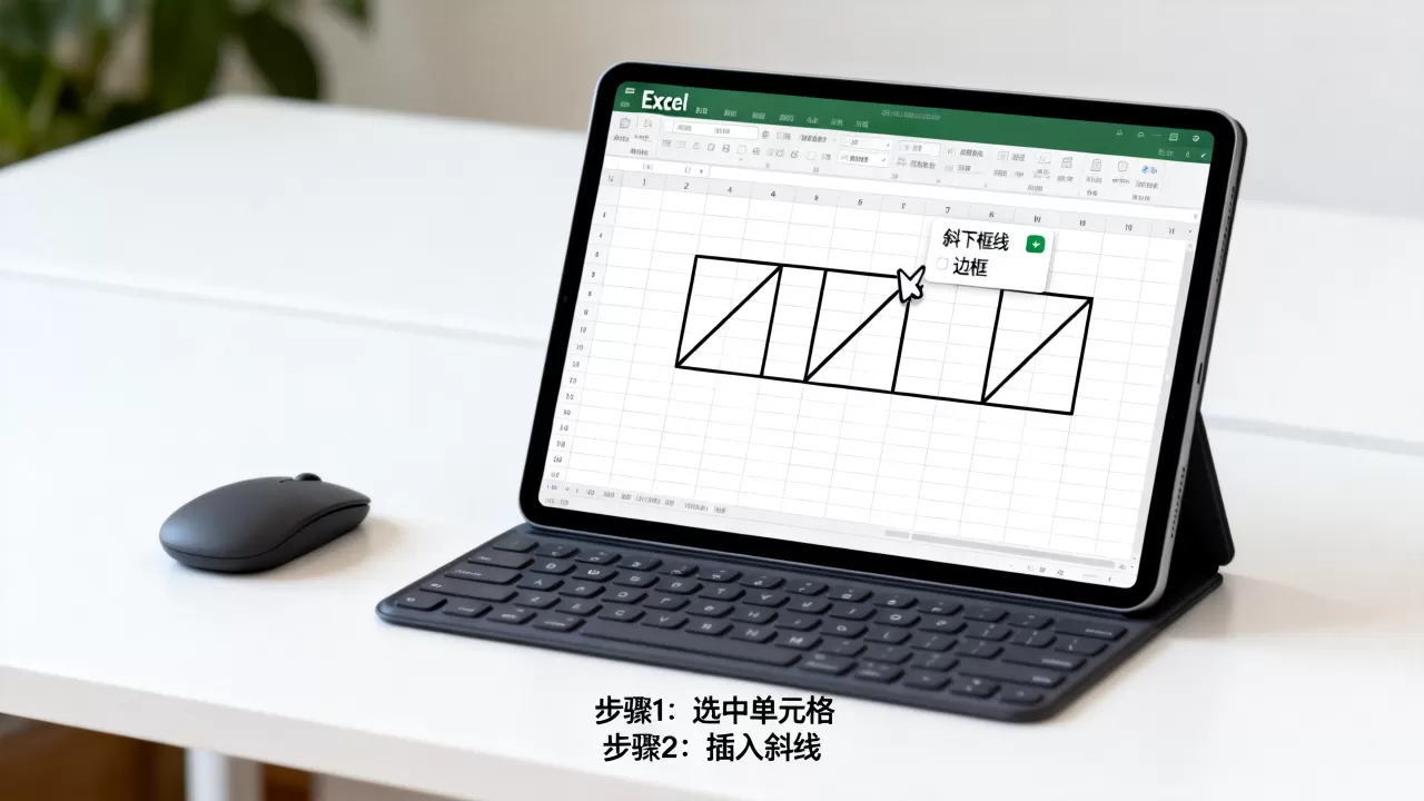 Excel表格如何斜分单元格?excel斜线怎么画 Excel表格如何斜分单元格?excel斜线怎么画