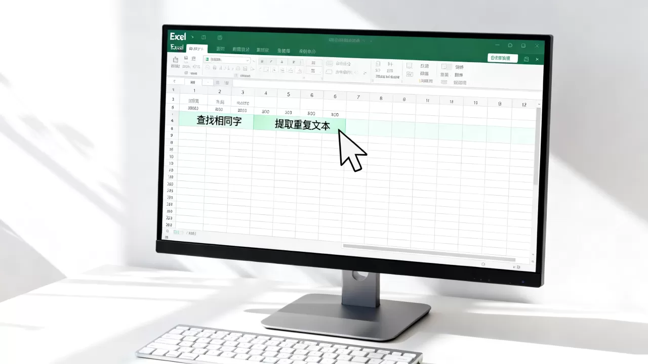 Excel里相同的字怎么快速找出来?如何批量提取重复文本 Excel里相同的字怎么快速找出来?如何批量提取重复文本