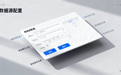 如何设置UI引擎前端页面数据源表单组件属性？