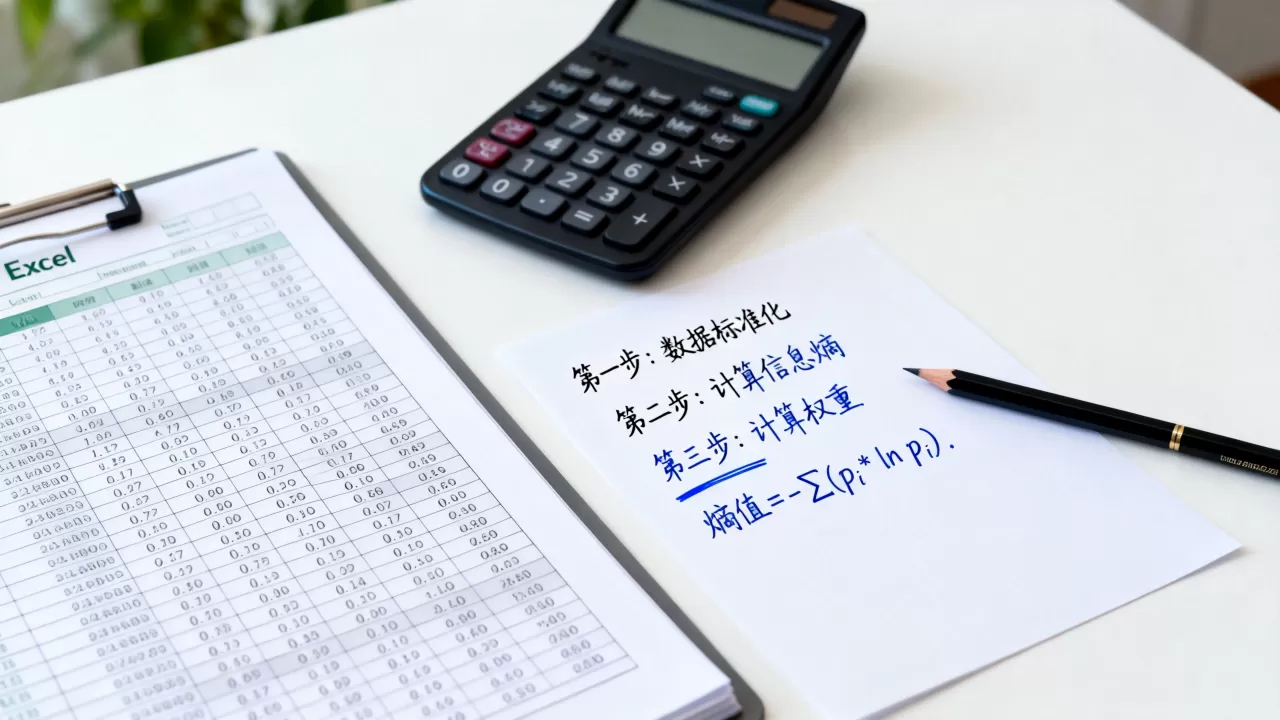 Excel熵值法怎么算?熵值法计算步骤及公式详解 Excel熵值法怎么算?熵值法计算步骤及公式详解