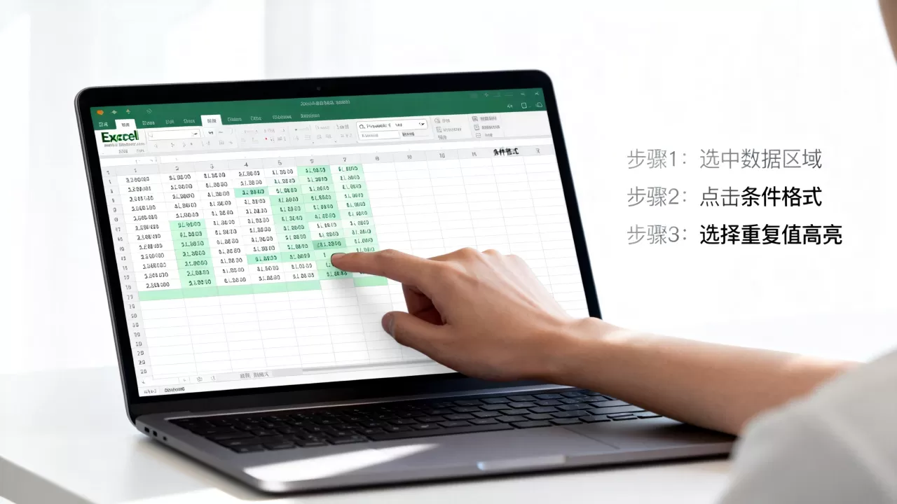 Excel怎么快速突出重复值？Excel高亮显示重复单元格