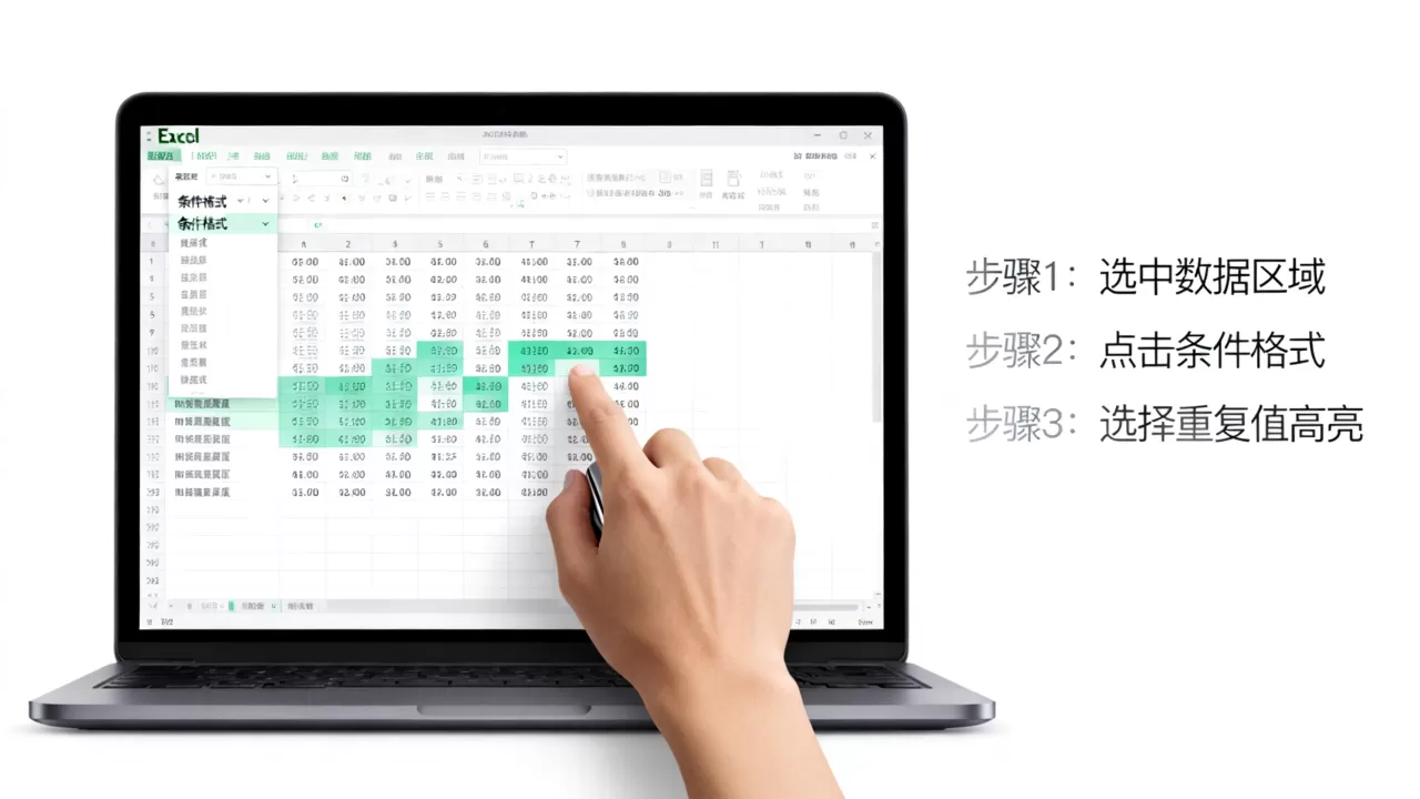 Excel怎么快速突出重复值？Excel高亮显示重复单元格
