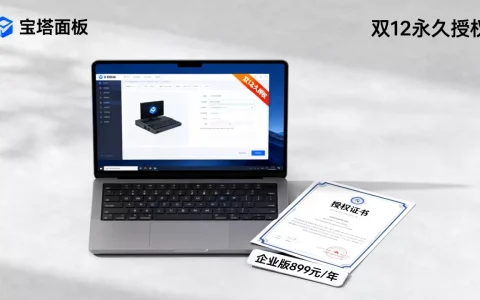 宝塔面板双12永久授权真的便宜吗？企业版899元一年值不值得买