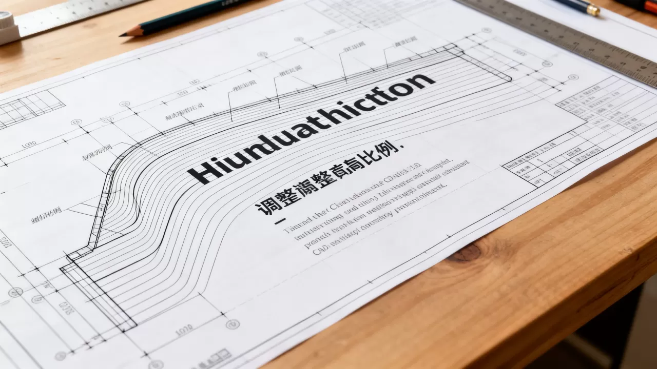 规划图等高线标注文字太大怎么解决？CAD图纸文字比例调整方法