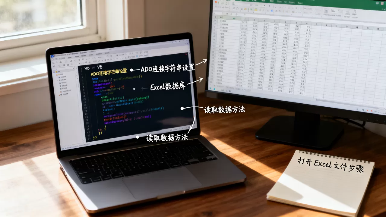 vb ado如何读取excel?vb ado连接excel数据库教程 vb ado如何读取excel?vb ado连接excel数据库教程