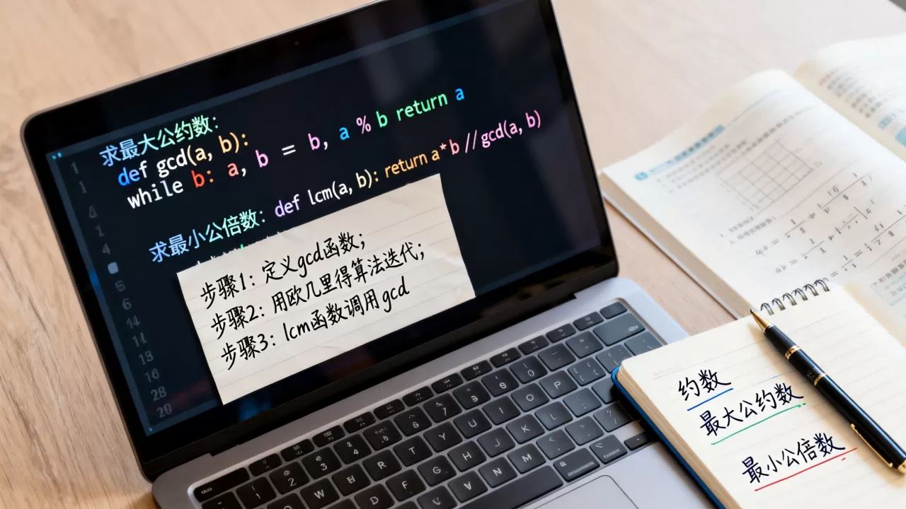 Python约数怎么求?python求最大公约数和最小公倍数 Python约数怎么求?python求最大公约数和最小公倍数