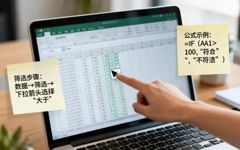 Excel大于某个数怎么筛选？excel大于某个数的公式