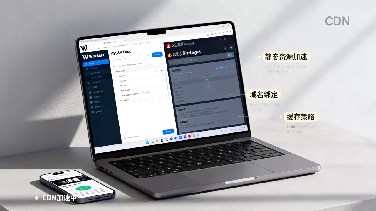 WordPress博客如何用WPJAM Basic接入火山引擎？veImageX静态资源CDN加速教程