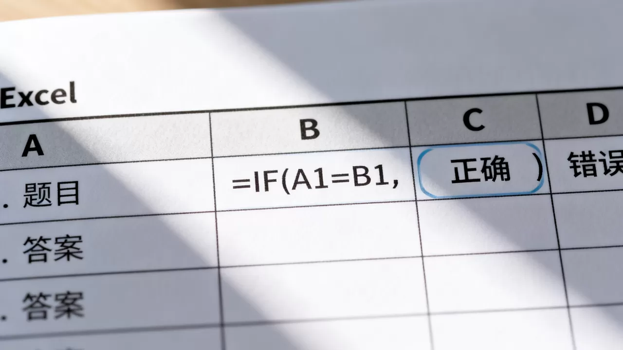 excel判断题怎么做?excel判断题公式怎么设置 excel判断题怎么做?excel判断题公式怎么设置