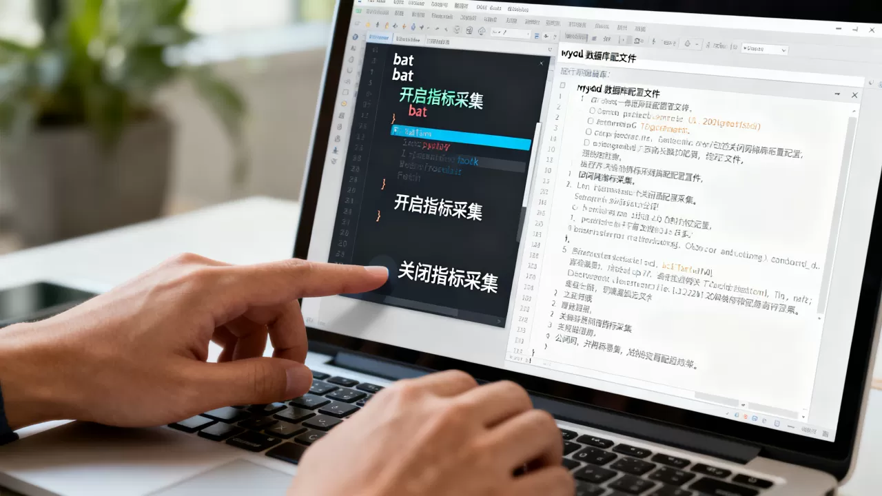 bat脚本监控mysql数据库怎么操作?如何修改配置文件开启关闭指标采集 bat脚本监控mysql数据库怎么操作?如何修改配置文件开启关闭指标采集