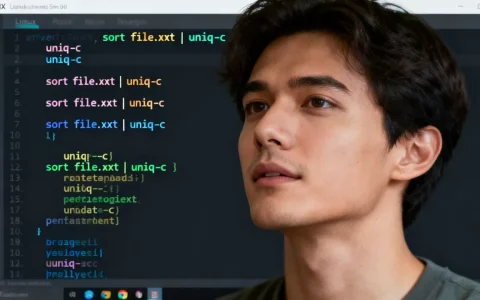 Linux中如何统计重复行数？Linux查看文件重复行命令