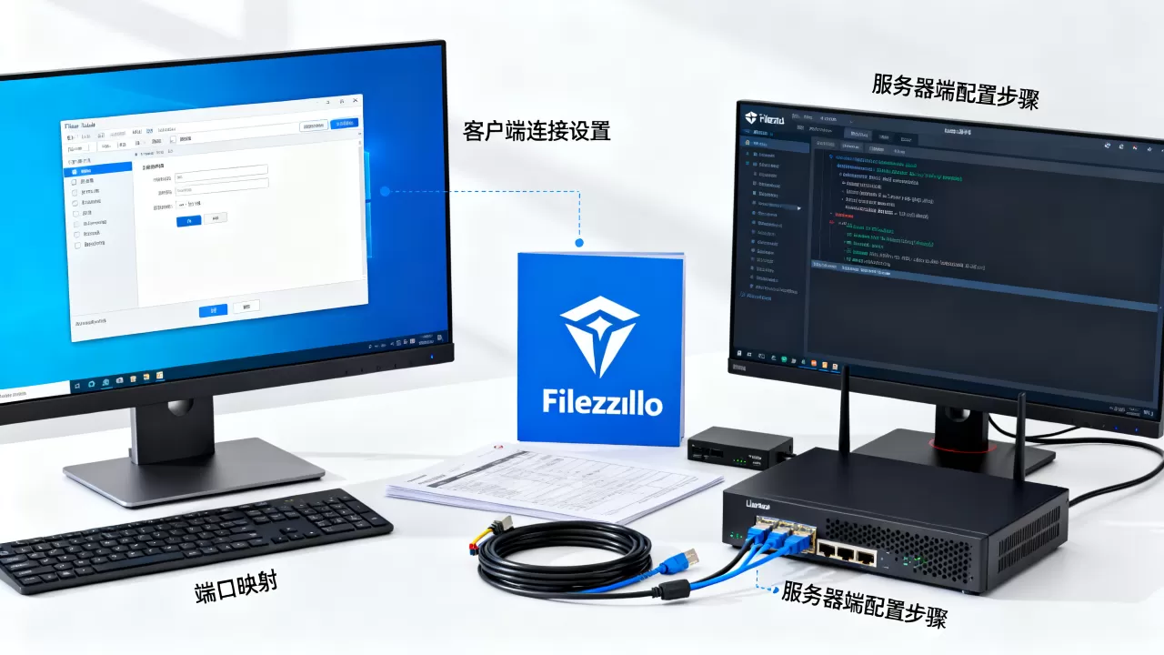 Filezilla客户端和服务器端区别在哪？Filezilla服务器端搭建教程