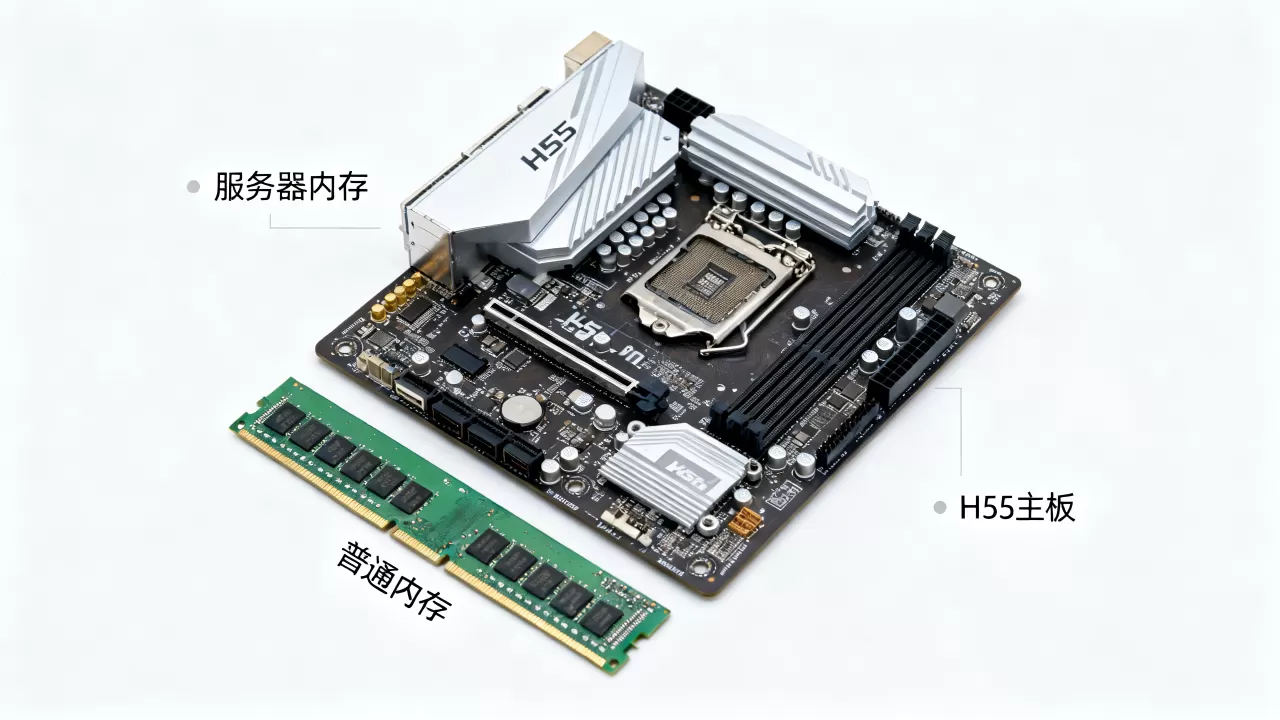 H55主板能用服务器内存吗?服务器内存和普通内存区别 H55主板能用服务器内存吗?服务器内存和普通内存区别