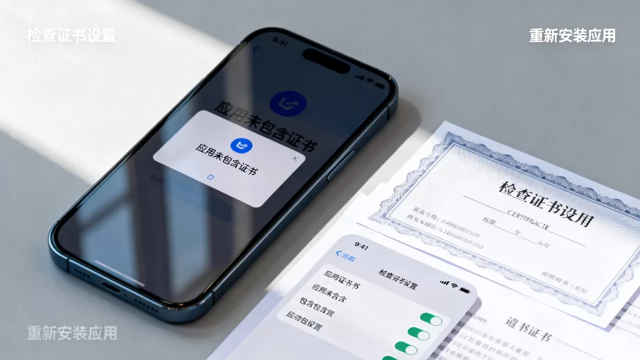 为何提示该应用未包含证书？应用未包含证书怎么解决