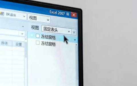 Excel 2007 固定表头怎么设置？excel固定表头冻结窗口