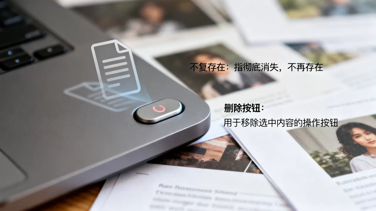 不复存在是什么意思?删除按钮的作用 不复存在是什么意思?删除按钮的作用