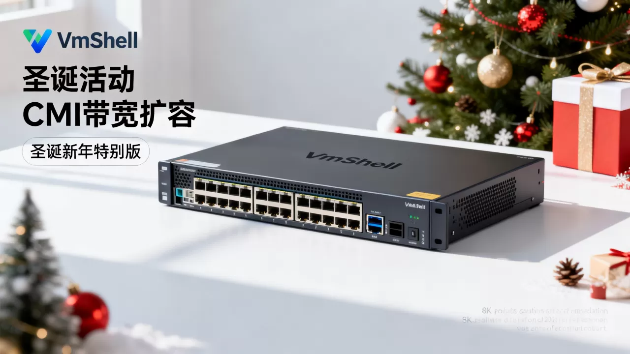 VmShell圣诞活动CMI带宽扩容了?VmShell圣诞新年特别版活动详情 VmShell圣诞活动CMI带宽扩容了?VmShell圣诞新年特别版活动详情