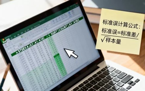 Excel标准误怎么算？excel标准误计算公式