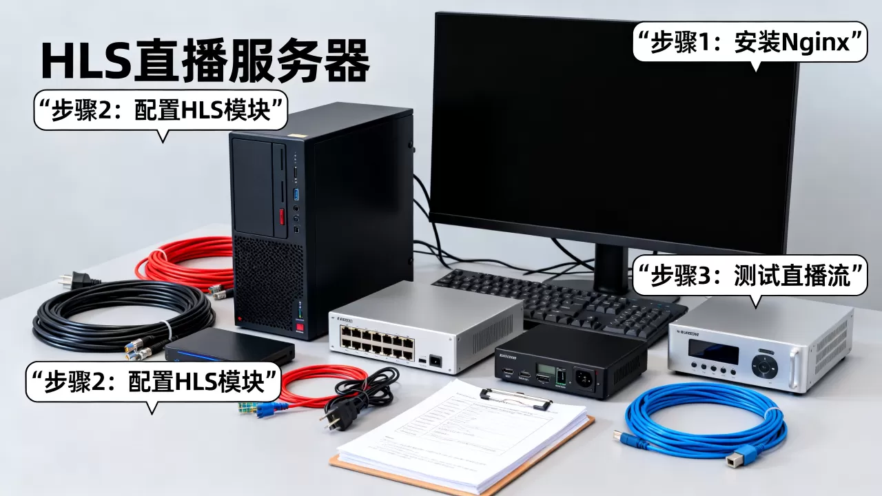 hls流媒体直播服务器怎么搭建？hls直播服务器搭建教程
