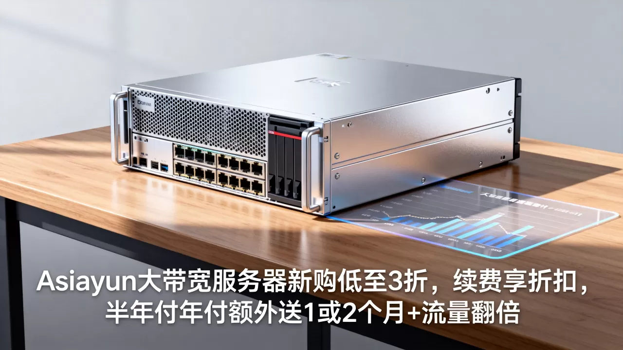 Asiayun大带宽服务器新购低至3折,续费享折扣,半年付年付额外送1或2个月+流量翻倍 Asiayun大带宽服务器新购低至3折,续费享折扣,半年付年付额外送1或2个月+流量翻倍
