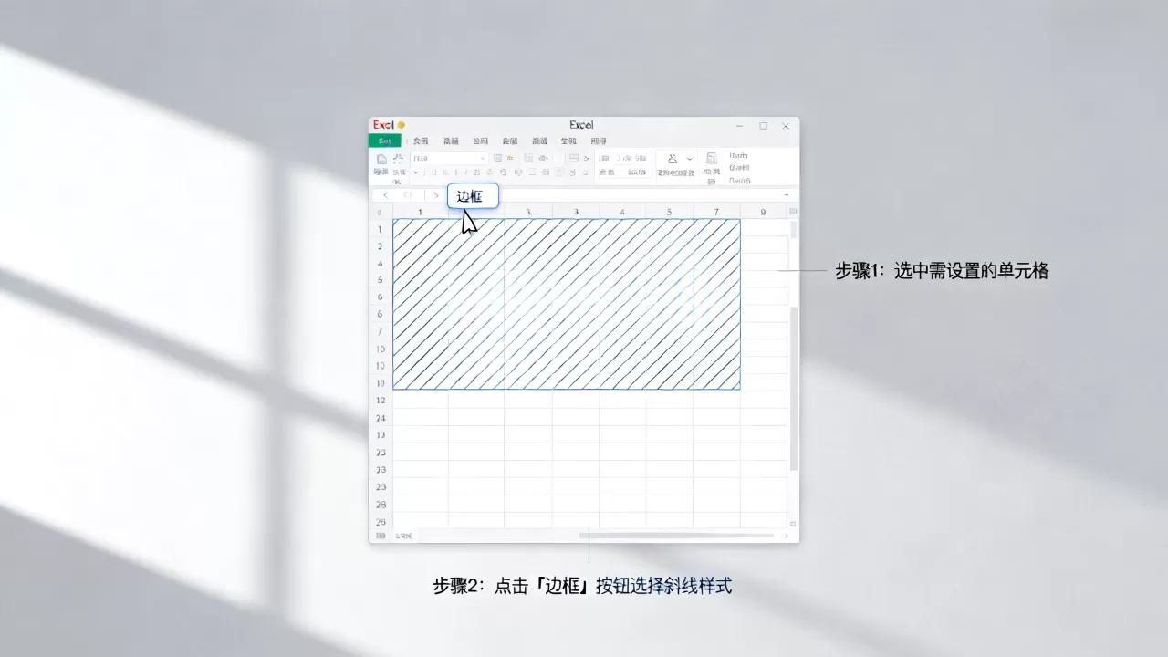 Excel表格斜线怎么分？如何设置单元格斜线表头
