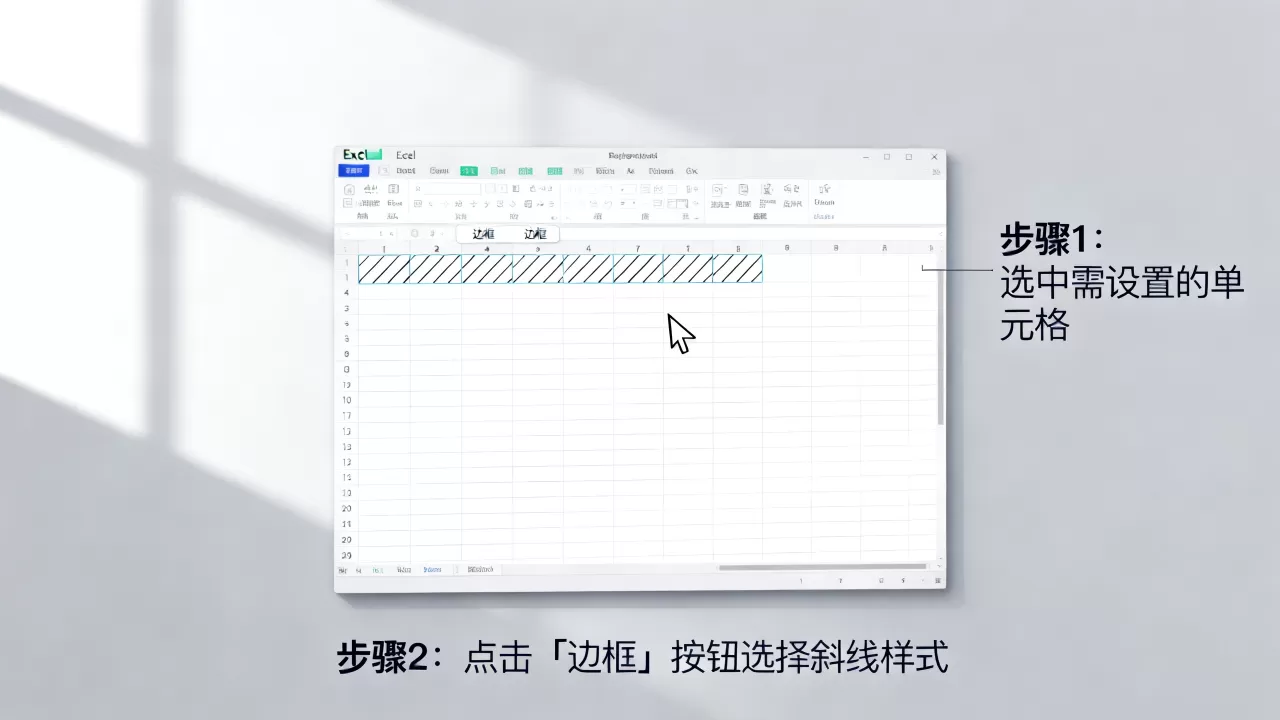 Excel表格斜线怎么分？如何设置单元格斜线表头