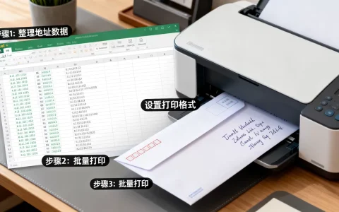 打印信封excel怎么做？批量打印信封地址教程