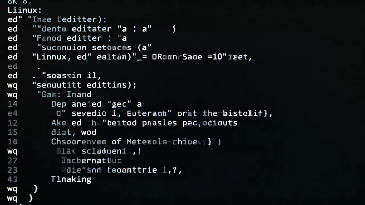 linux命令ed怎么用?ed编辑器常用命令及使用方法详解 linux命令ed怎么用?ed编辑器常用命令及使用方法详解