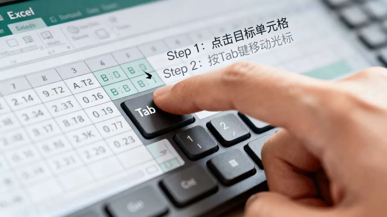 Excel中Tab键没反应？Excel快捷键Tab键用法