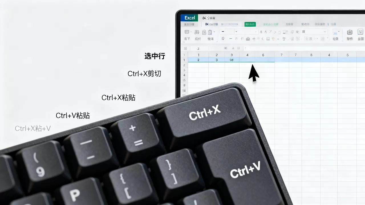 表格怎么移动行？Excel表格移动行快捷键