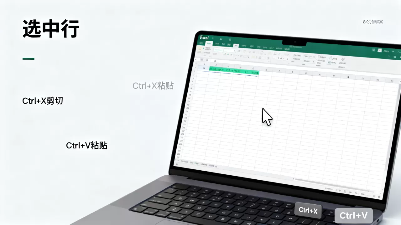 表格怎么移动行？Excel表格移动行快捷键